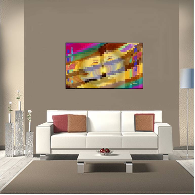 Original Abstract Expressionism Love Mixed Media by Hemu Aggarwal