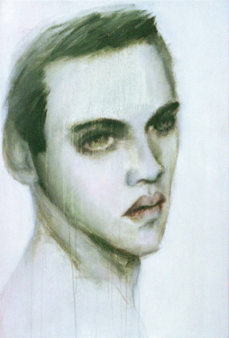 Jonathan Rhys Meyers Painting by Marie Verdurmen | Saatchi Art