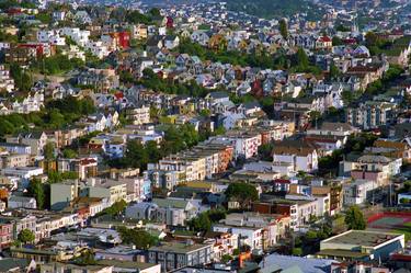The Castro, Dolores Heights, Noe Valley, Evening Light Cityscape thumb