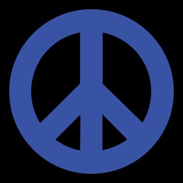 Blue Peace Symbol, Power of Peace, Power of Love thumb