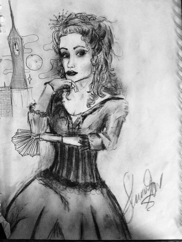 Miss madam Drawing by Shannon Hacker | Saatchi Art