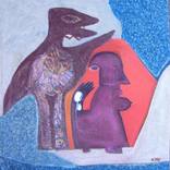 Woman And Bird by Ivana Stanisavljević Negić
