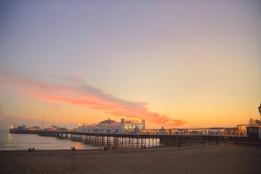 Brighton Beach at Sunset thumb