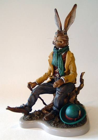 Original Surrealism Animal Sculpture by Carl Turner