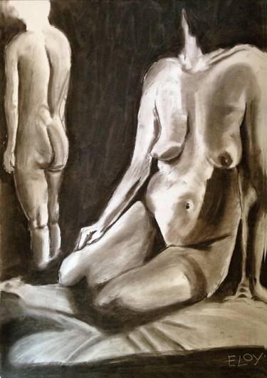 Figurative, Life Drawing, Life Study, Nude, Female Form. thumb