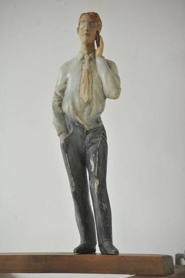 Original Figurative Men Sculpture by Marek Kowalski