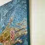 Side view of artwork