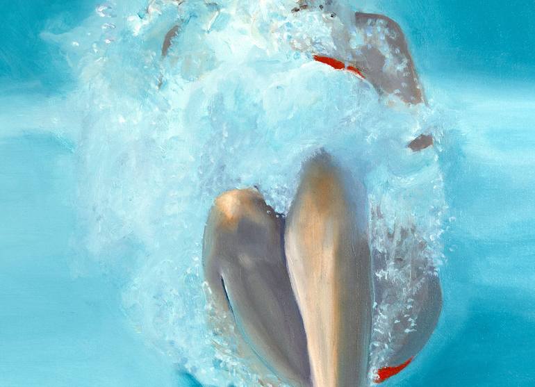 Original Photorealism Water Painting by Amy Devlin