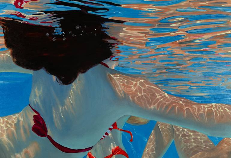 Original Figurative Water Painting by Amy Devlin