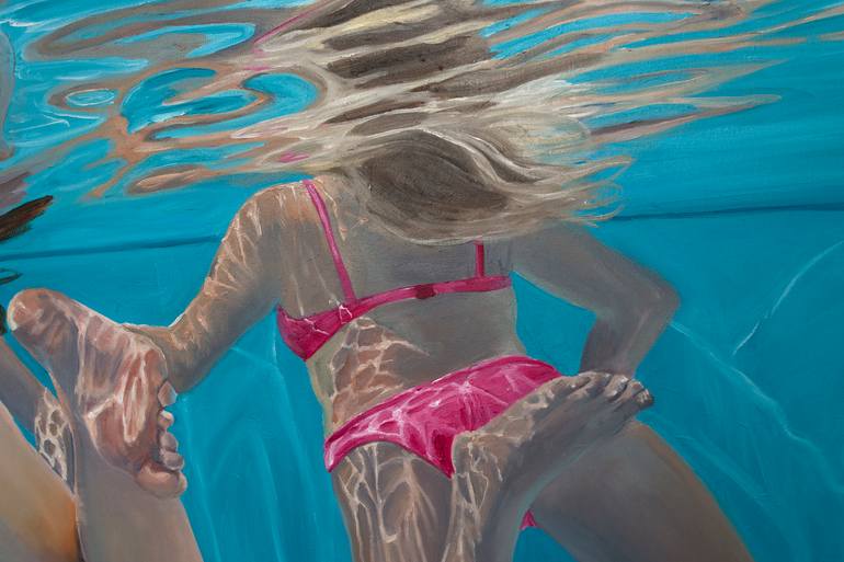 Original Photorealism People Painting by Amy Devlin