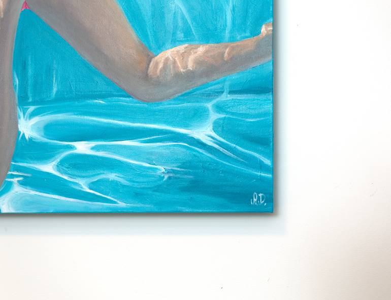 Original Photorealism People Painting by Amy Devlin