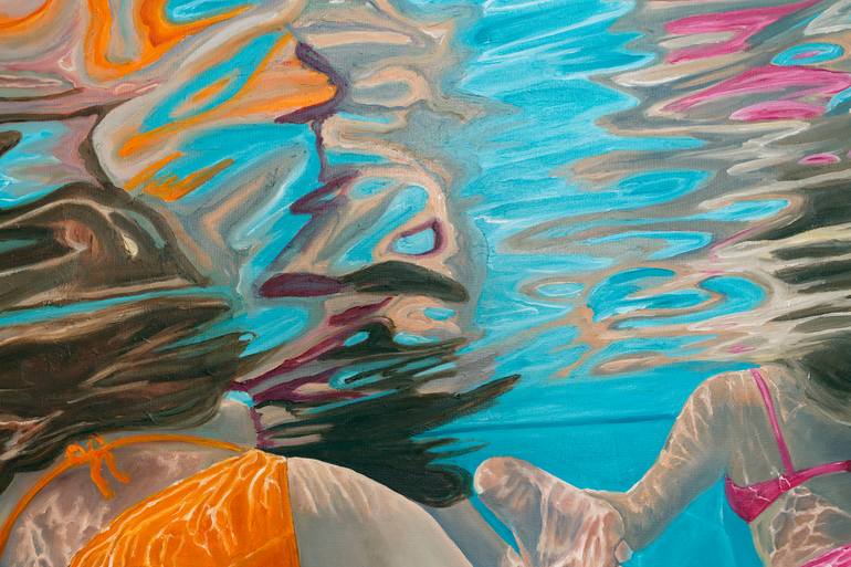 Original Photorealism People Painting by Amy Devlin