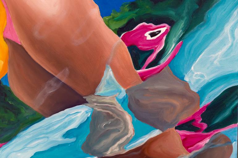 Original Figurative Body Painting by Amy Devlin