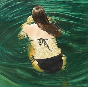 Print of Figurative Water Paintings by Amy Devlin