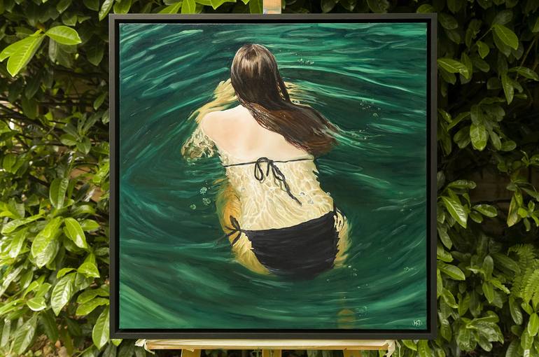 Original Figurative Water Painting by Amy Devlin