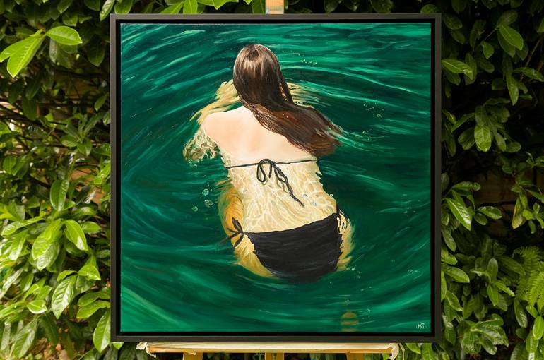 Original Figurative Water Painting by Amy Devlin