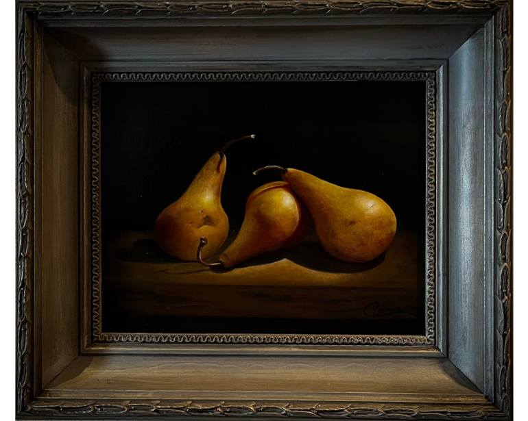 Three Pears Painting By Connie Moore Saatchi Art