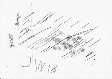 Original Abstract Expressionism Abstract Drawings by John William