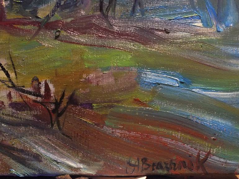 Original Expressionism Landscape Painting by Artem Brazhnik