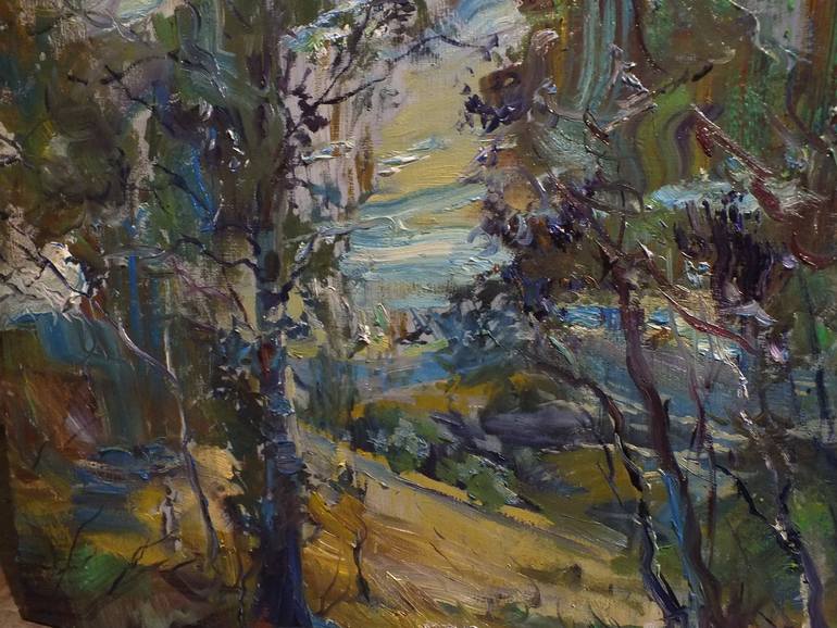 Original Expressionism Landscape Painting by Artem Brazhnik