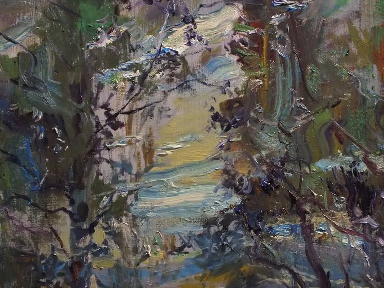 Original Expressionism Landscape Painting by Artem Brazhnik