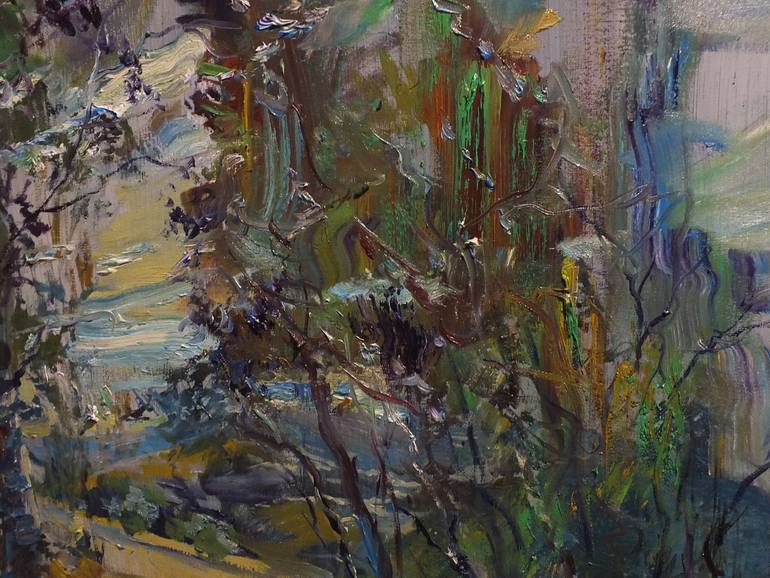 Original Expressionism Landscape Painting by Artem Brazhnik