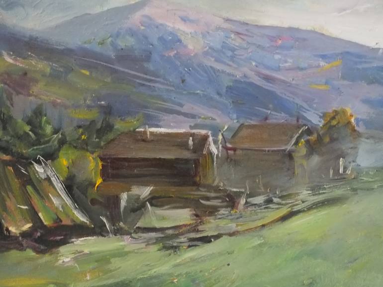 Original Expressionism Landscape Painting by Artem Brazhnik