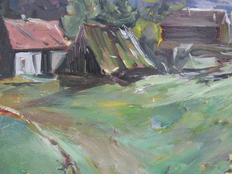 Original Expressionism Landscape Painting by Artem Brazhnik