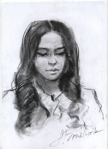 Print of Portrait Drawings by Artem Brazhnik