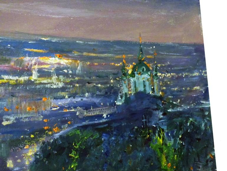 Original Expressionism Landscape Painting by Artem Brazhnik