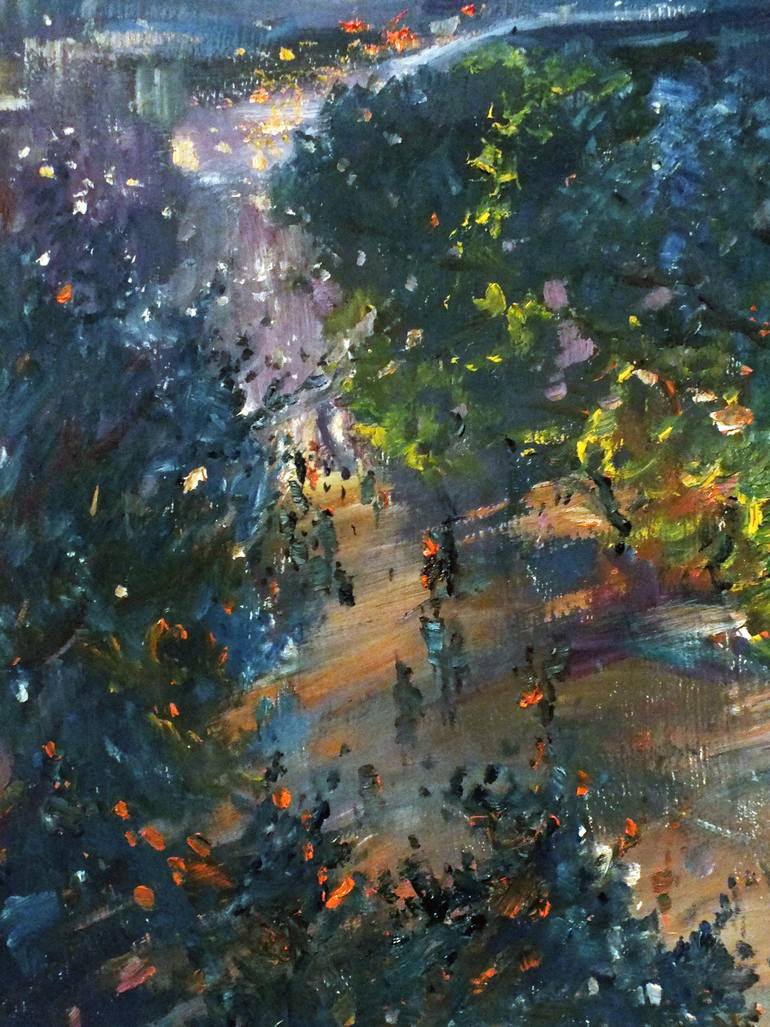 Original Expressionism Landscape Painting by Artem Brazhnik