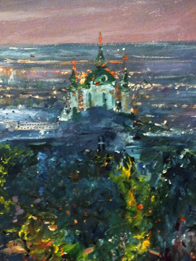 Original Expressionism Landscape Painting by Artem Brazhnik