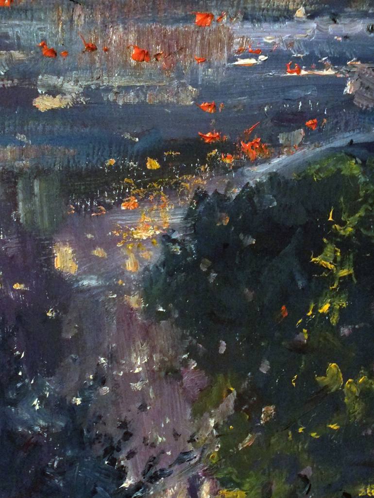 Original Expressionism Landscape Painting by Artem Brazhnik
