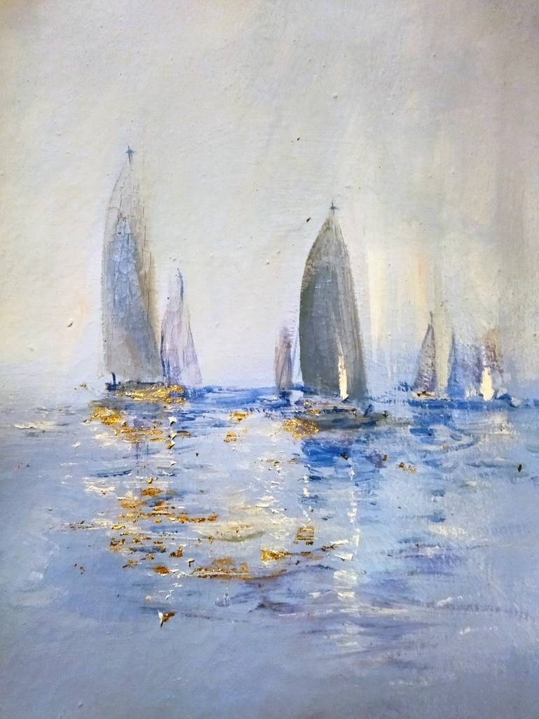 Original Expressionism Seascape Painting by Artem Brazhnik