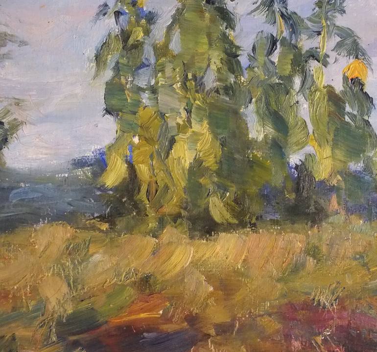 Original Expressionism Landscape Painting by Artem Brazhnik