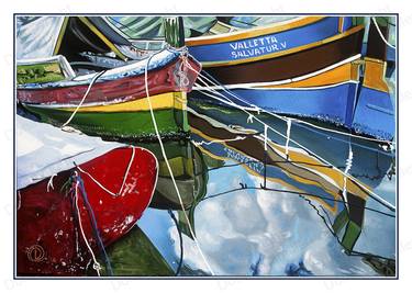 Original Boat Painting by Donald Camilleri