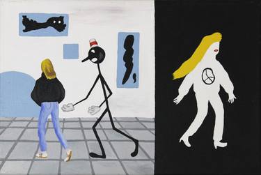 Print of Surrealism Popular culture Paintings by kitty Faingold
