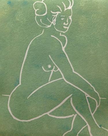 Print of Figurative Nude Printmaking by Corine Barton