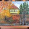 Plein Air Painting done in the height of fall. Oil on Linen, 16" x 20"