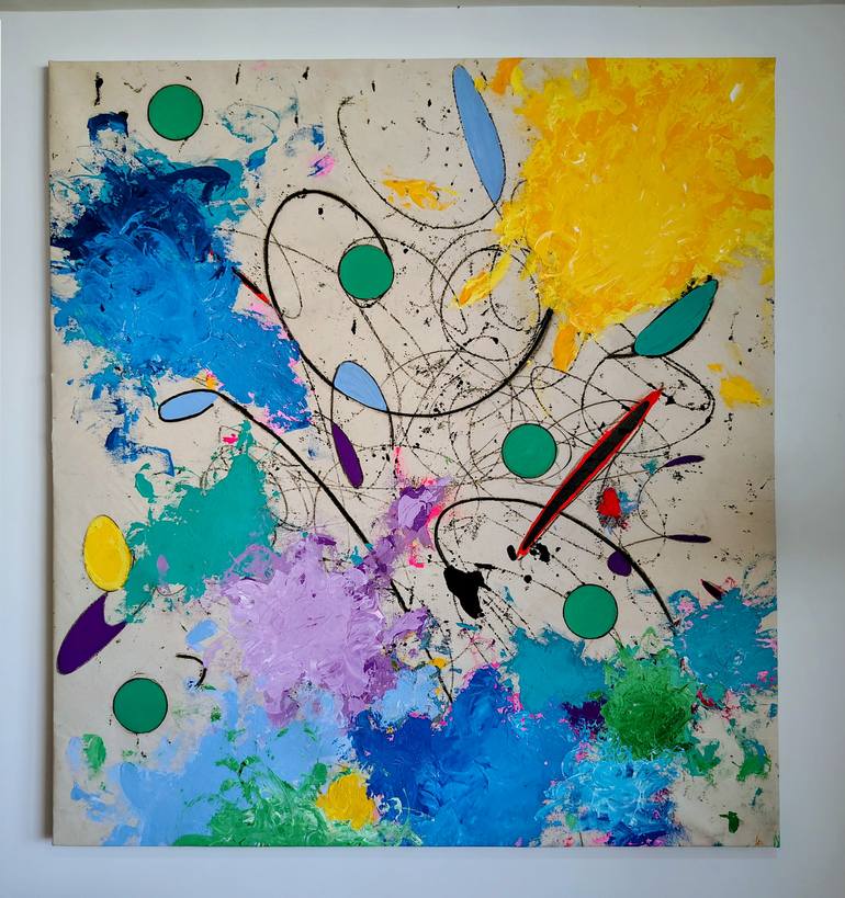 Original Abstract Expressionism Abstract Painting by Pava Wülfert