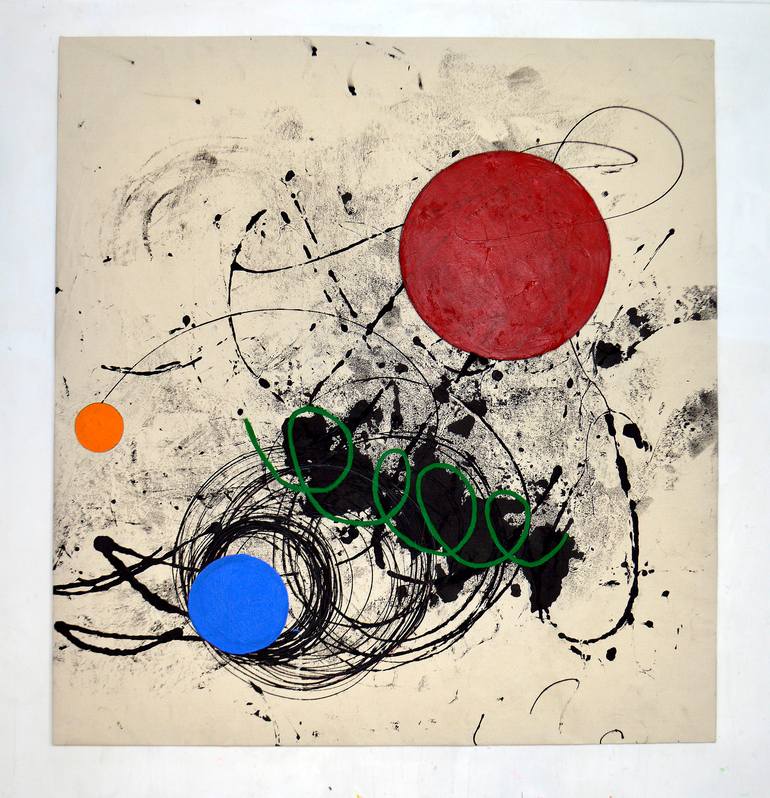 Original Abstract Expressionism Abstract Painting by Pava Wülfert