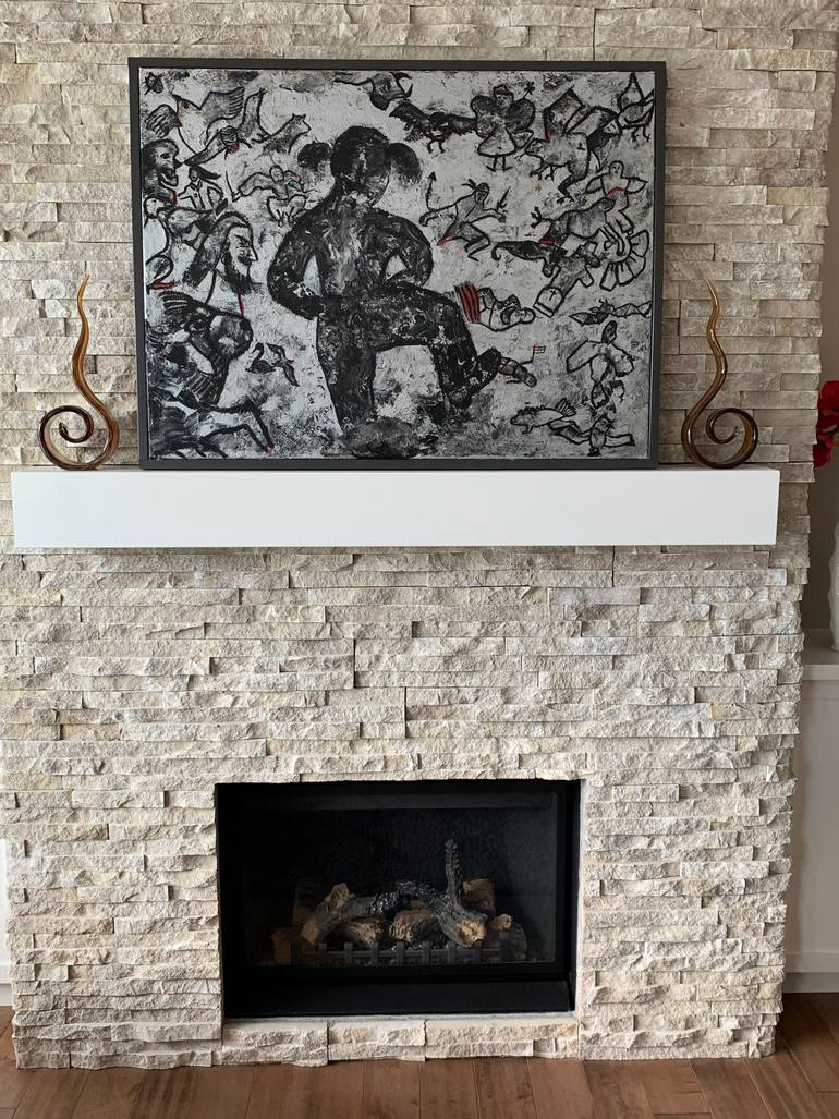 Original Abstract Expressionism Abstract Painting by Amogh Katyayan