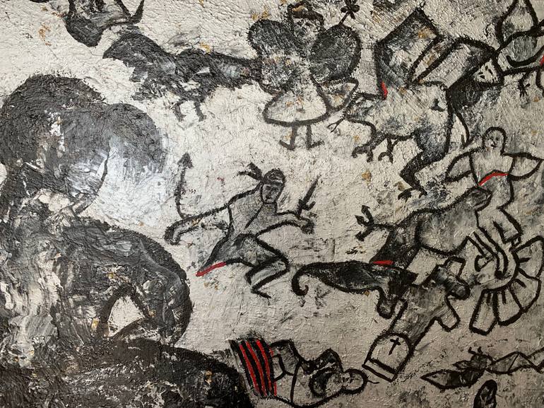 Original Abstract Expressionism Abstract Painting by Amogh Katyayan