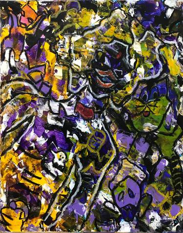 Original Abstract Expressionism Abstract Paintings by Amogh Katyayan