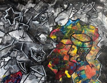 Original Abstract Expressionism Abstract Paintings by Amogh Katyayan