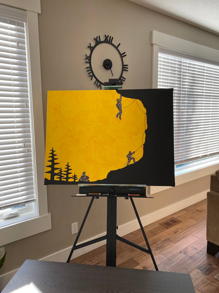 Original Abstract Expressionism Abstract Painting by Amogh Katyayan