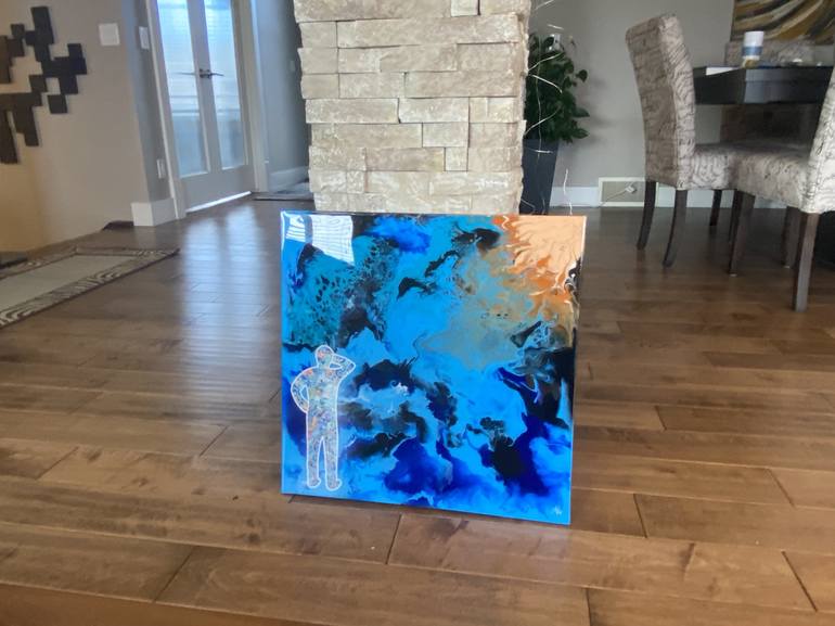 Original Abstract Expressionism Abstract Painting by Amogh Katyayan