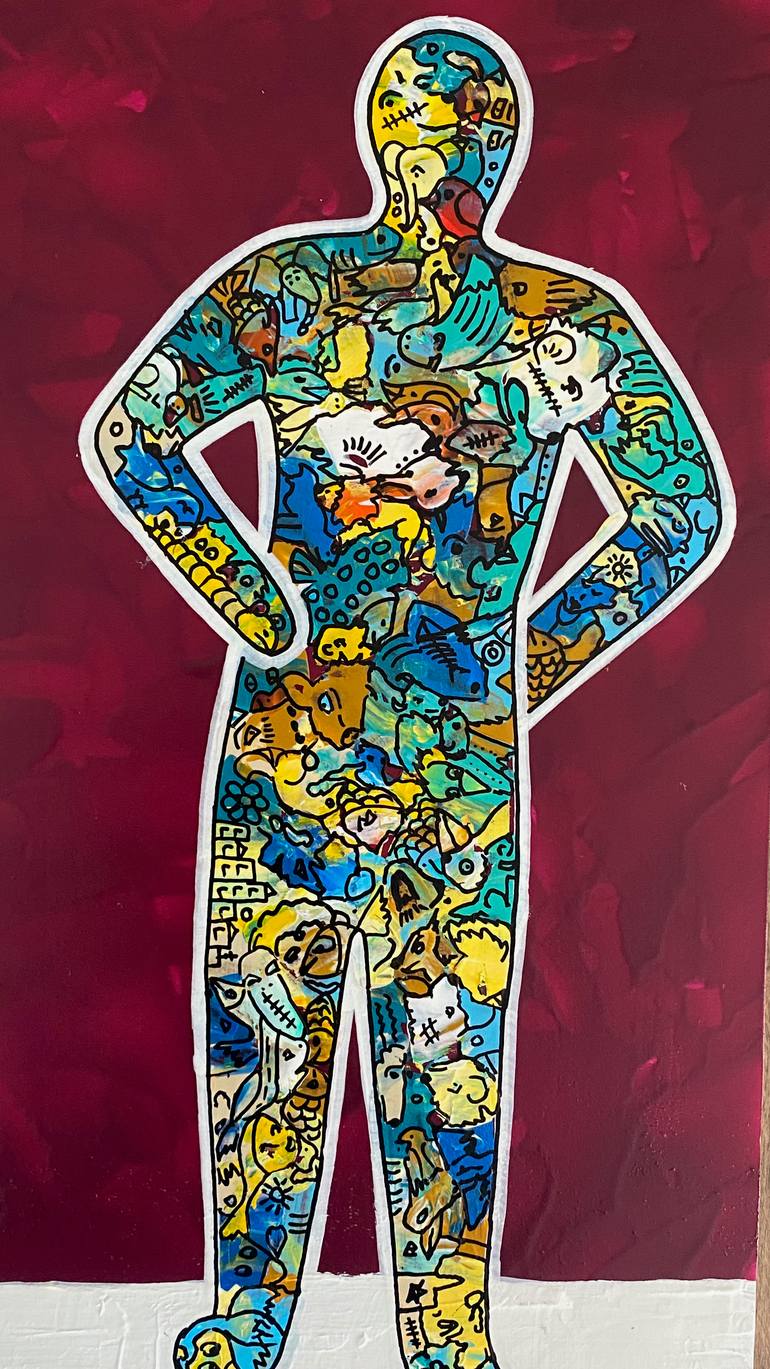 Original Abstract Expressionism Abstract Painting by Amogh Katyayan