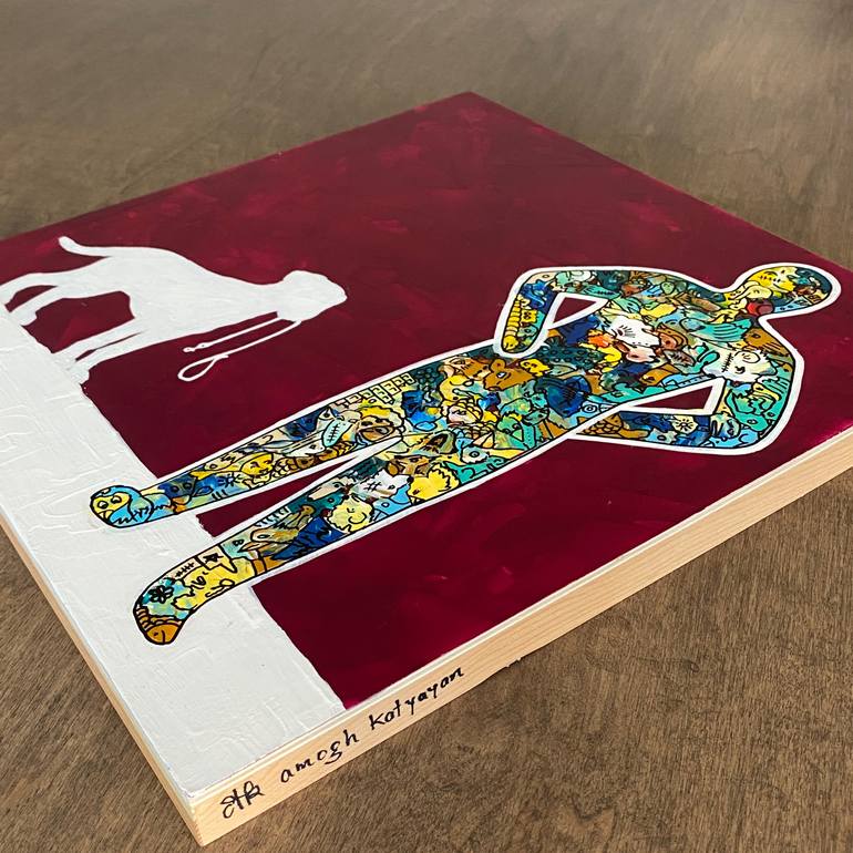 Original Abstract Expressionism Abstract Painting by Amogh Katyayan