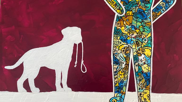 Original Abstract Expressionism Abstract Painting by Amogh Katyayan